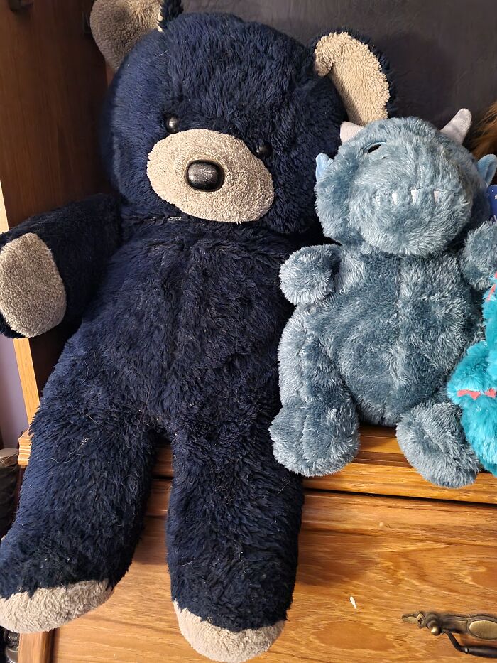 Batman. Had Him Since I Was Two In 1986. Together With Dragon I Got For Christmas (Name Suggestions Welcome!)