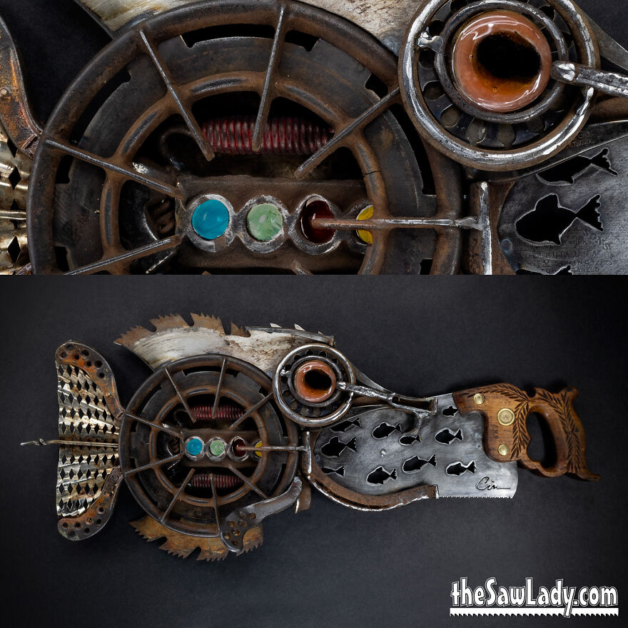 Another Recent Sawfish Using A Wide Range Of Scrap Metal And Saw Blades