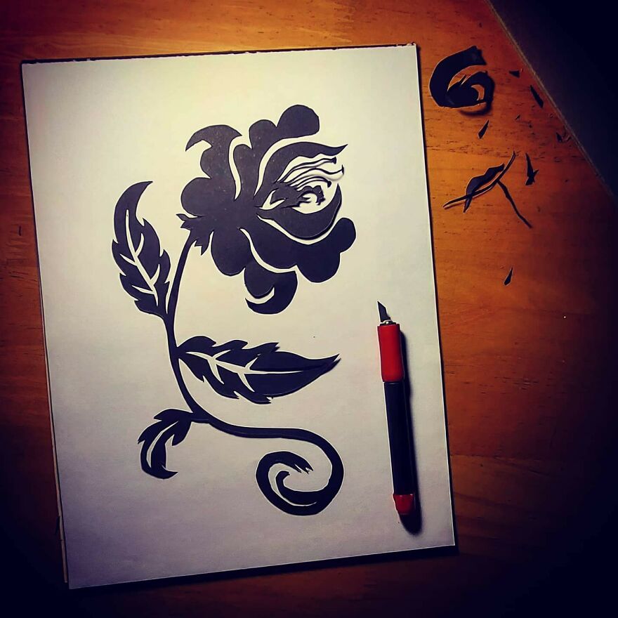 My Doodles Into Stencil Art