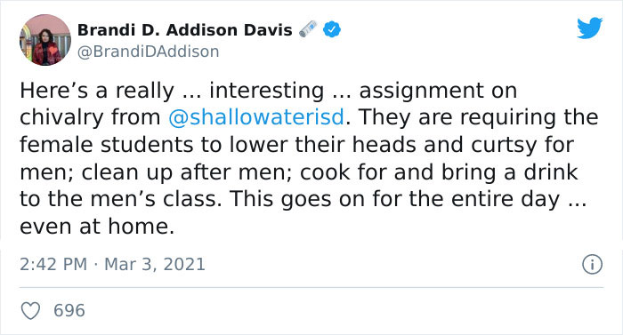 Teacher Gives 'Chivalry' History Lesson, Assigns Students To Follow Outdated Sexist 'Chivalric' Rules For A Day