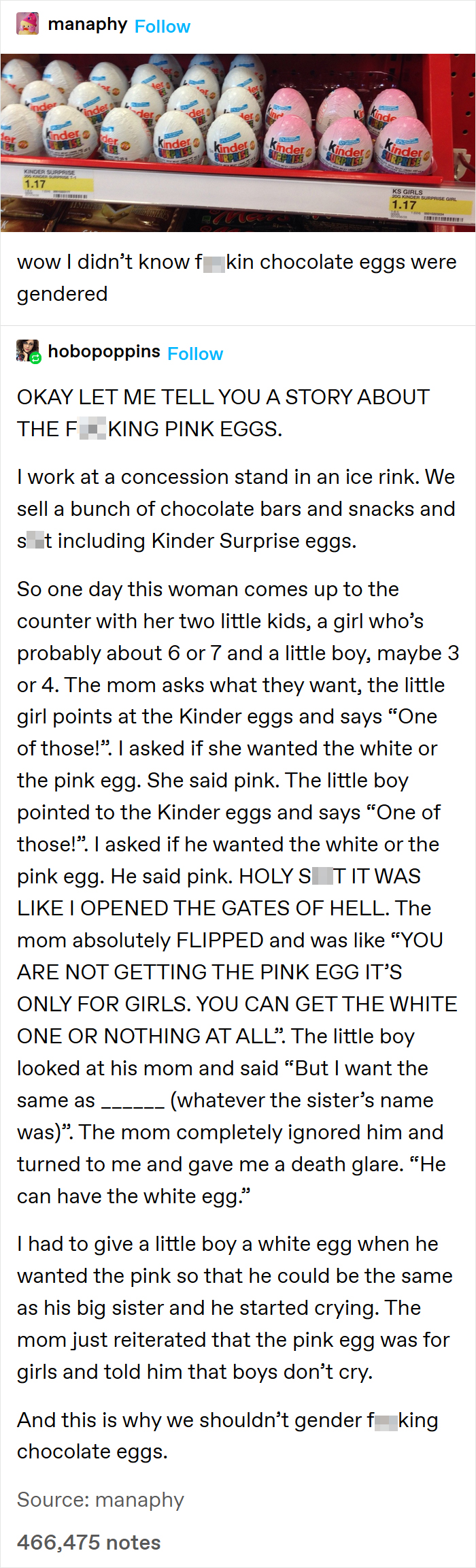 Gendering Eggs Now, Are We?