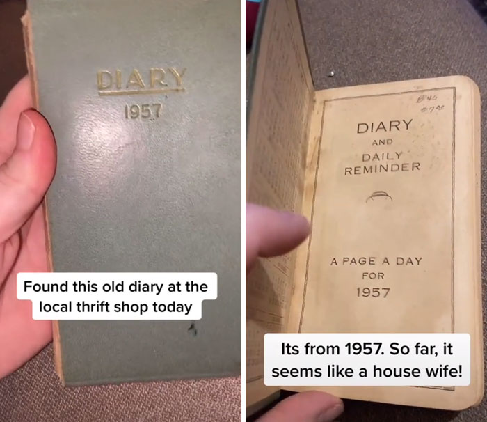 Diary From 1957 Found In Thrift Store Shows What A Housewife&rsquo;s Life Was Like Back Then (Updated)