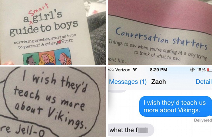 “Things To Say When You’re Staring At A Boy Trying To Think Of What To Say”