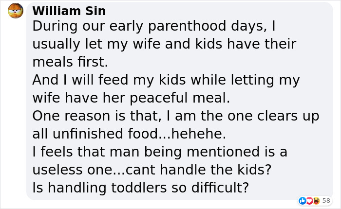 Woman Shares How Moms Finish Eating Last Due To The Additional Work They Have To Do After Seeing This Husband Get Fed Up Woman Shares How Moms Finish Eating Last Due To The Additional Work They Have To Do After Seeing This Husband Get Fed Up