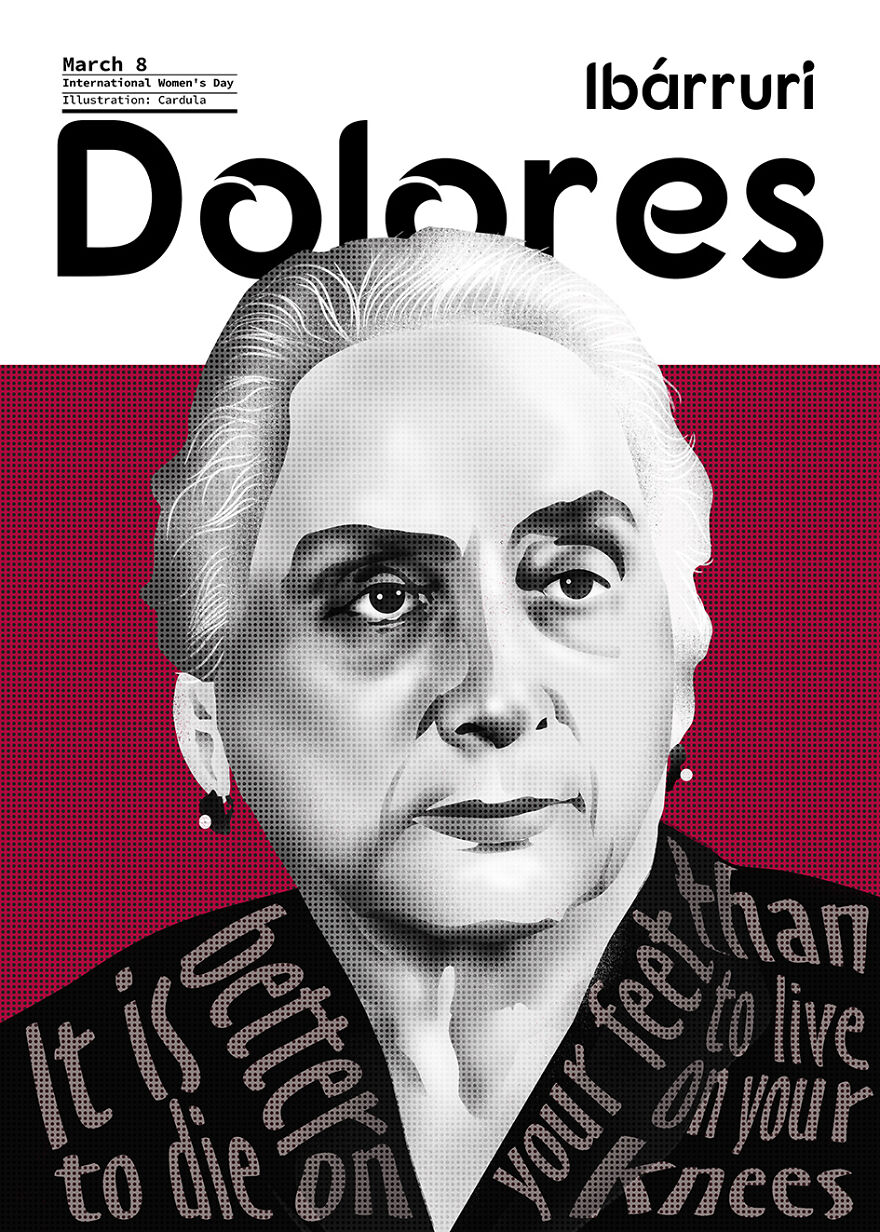 Dolores Ibárruri (9 December 1895 – 12 November 1989), Known As La Pasionaria Was A Spanish Republican Fighter Of The Spanish Civil War Of 1936–1939 And A Communist Politician Known For Her Famous Slogan "¡no Pasarán!"