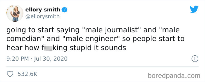 "Male Doctor," "Male Chef, "Male Racecar Driver"