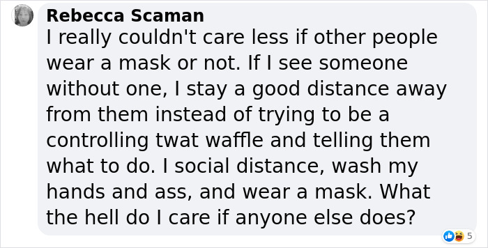 Shop Owner Pens A Mic-Drop Reply After A Customer Who Wouldn't Wear A Mask Properly Left Them A 1-Star Review