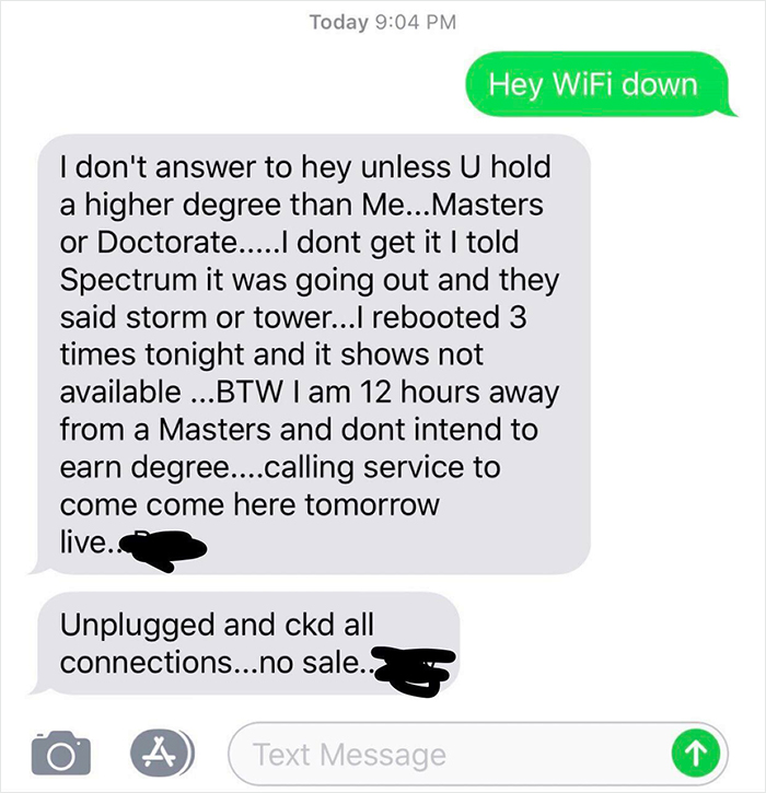 This Is My Landlords Response To A Simple Text. No Previous Convo Nothing What You See Is What You Get