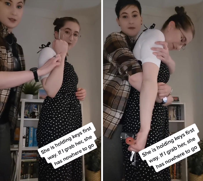 Woman Says Many People Hold Keys For Self-Defense Wrong, Teaches The Right Way Woman Says Many People Hold Keys For Self-Defense Wrong, Teaches The Right Way