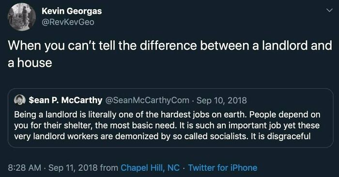 But Without Landlords How Will You Get Your Shelter?