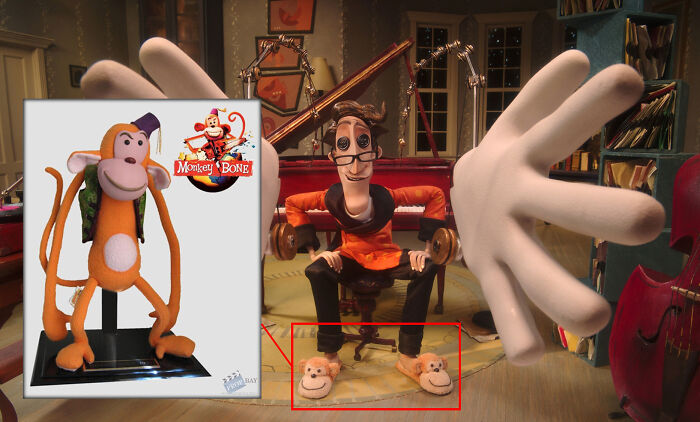 In Coraline (2009), The Other Father Is Wearing “Monkeybone” Slippers. Monkeybone Is A 2001 Comedy Film Directed By Henry Selnick, Who Also Directed Coraline