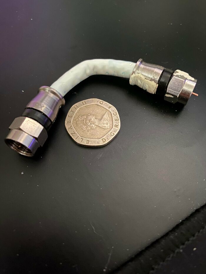 No I Can’t Move My Router (Virgin Media) Provided / Installed This Absolutely Useless Coaxial Cable