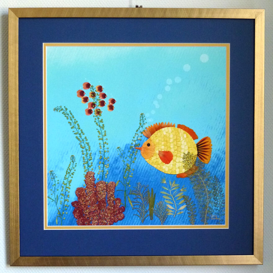 I Make Art From Pressed Dried Flowers And Plants