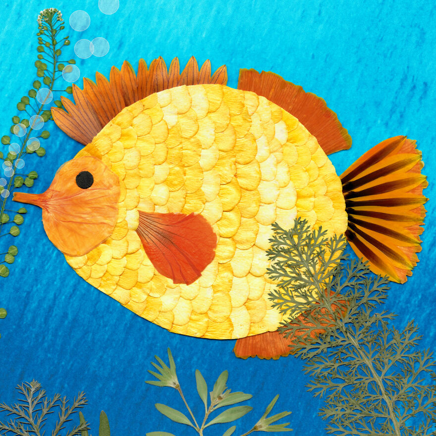 I Make Art From Pressed Dried Flowers And Plants