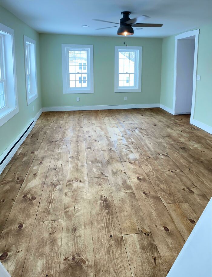 Pure Tung Oiled Eastern Pine Floors In My New House