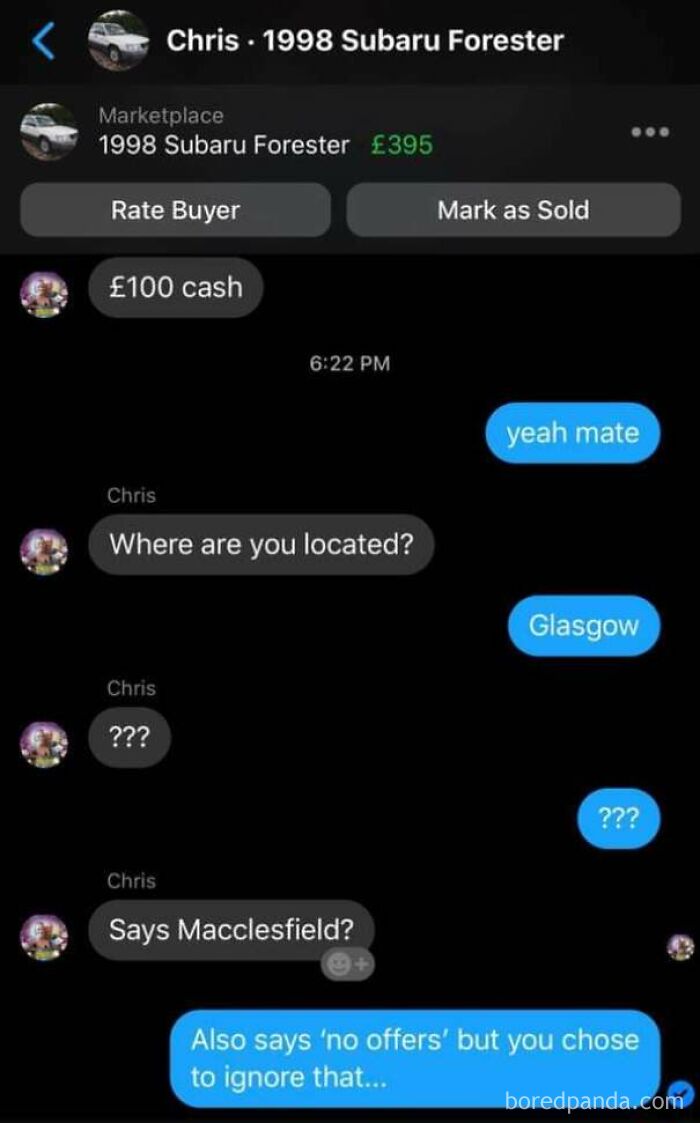 Marketplace Beggar Suffers With Selective Reading