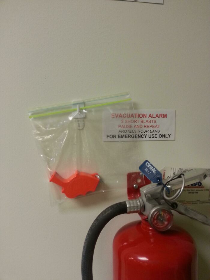 The Only Fire Alarm In The Building