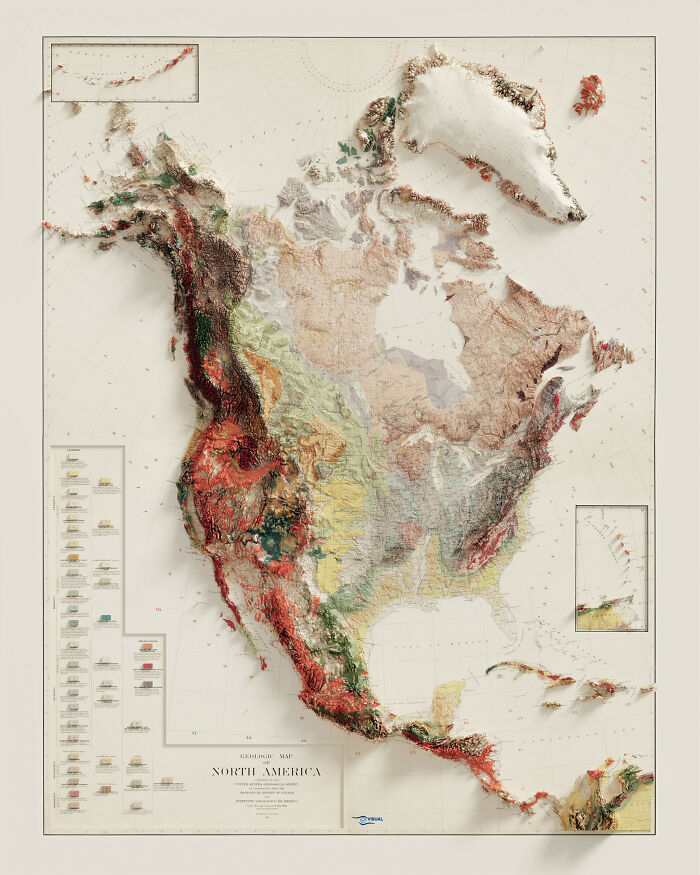 Geological Map Of North America