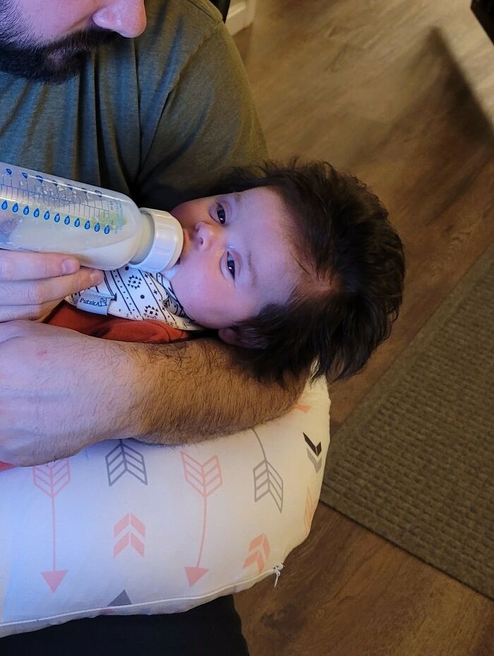 The Amount Of Hair My Daughter Had At 2 Months Old!