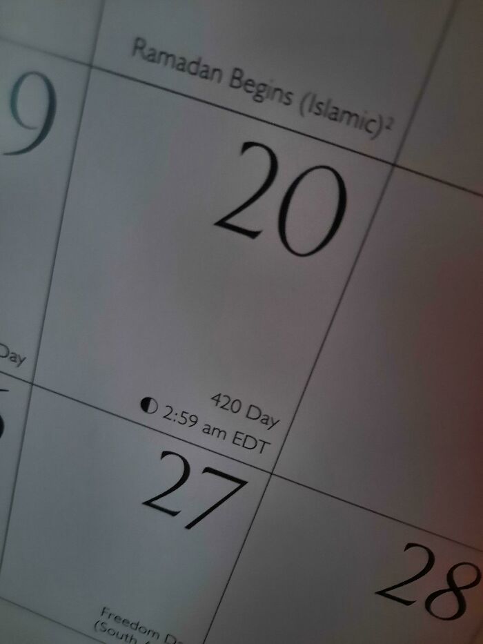 My Calendar Has The 20th Of April Marked As 420 Day