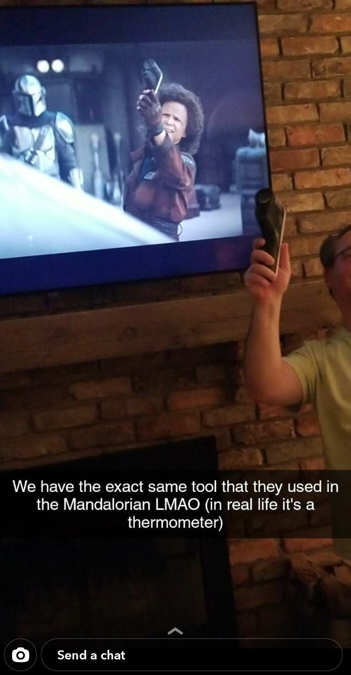 [tv] Mandalorian Season 1, Friend Just Started It And Sent Me Proof That This Mechanic's Tool Is Actually A Thermometer!