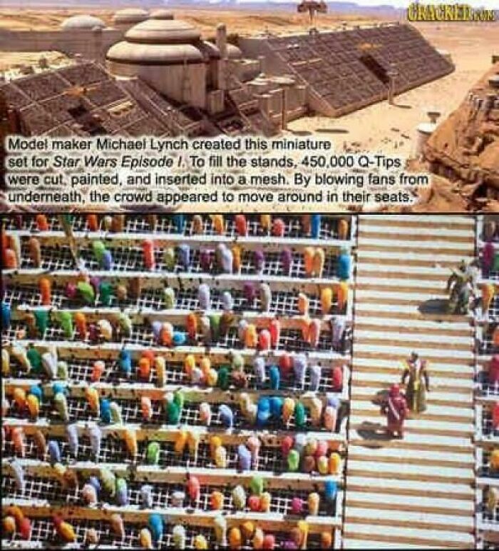The Podracing Crowd In ‘The Phantom Menace’ Was Really 450,000 Q-Tips Being Blown About