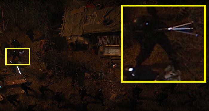 In Avengers, (2012) A S.h.i.e.l.d. Agent Uses A Camera Tripod As A Weapon