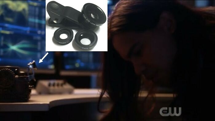 The Flash S06 E05 - The Projector On Cisco's Holocube Is A Cheap Fisheye Lens For Smartphone Cameras