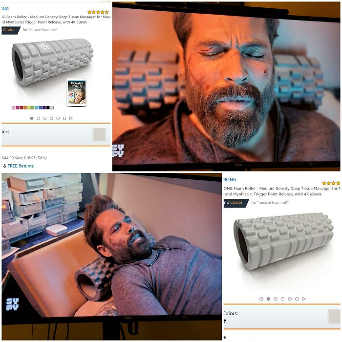 A Foam Roller As A Futuristic Space Pillow In Vagrant Queen S1e5.