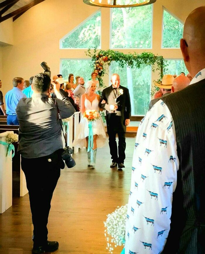 No Mask Wedding As Requested Per Bride And Groom