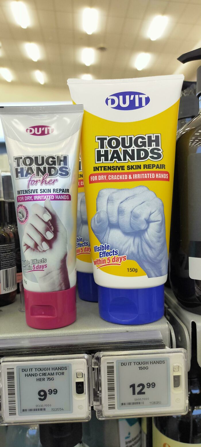 Because Women Can't Hold The Big Tube?