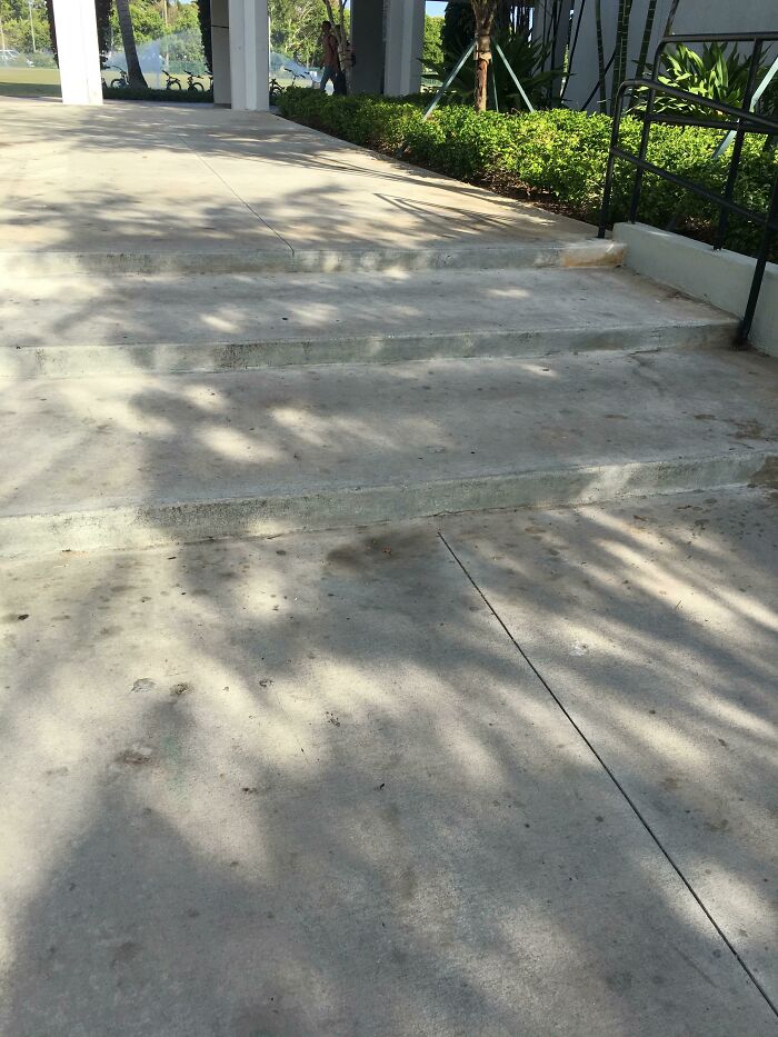 These Long Stairs That Require You To Have Either One Awkwardly Long Stride Or Two Awkwardly Short Strides For Each Step