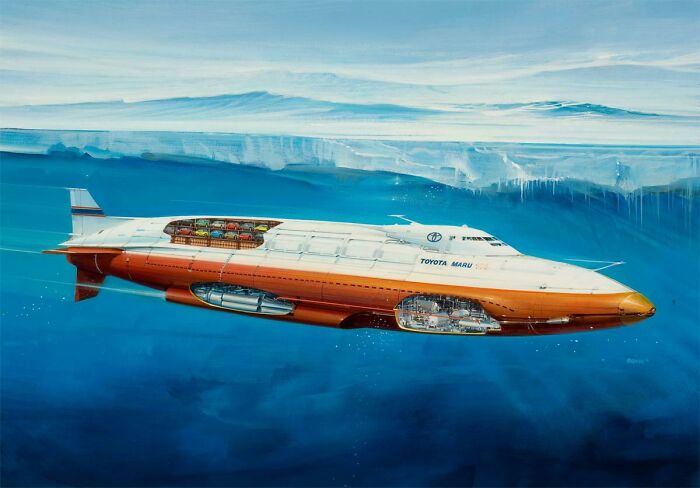 Self-Contained Future 'Jet Ship,' Berkey Acrylic