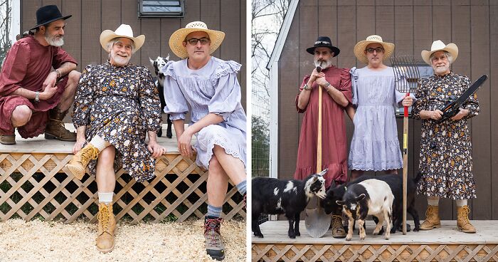 We Were Bored And Sad In Lockdown So We Did A Silly Photoshoot In The Viral Target Dresses (26 Pics)