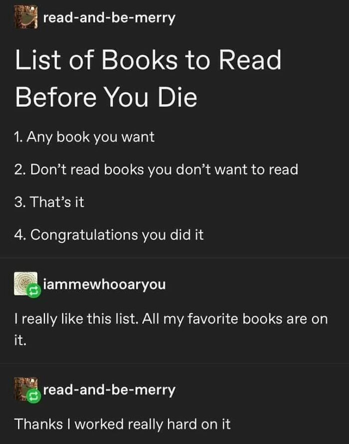 Read Whatever You Want