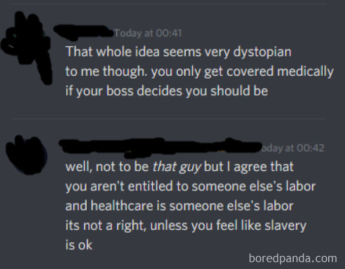 "Healthcare Is Not A Right, Unless You Feel Like Slavery Is Ok"