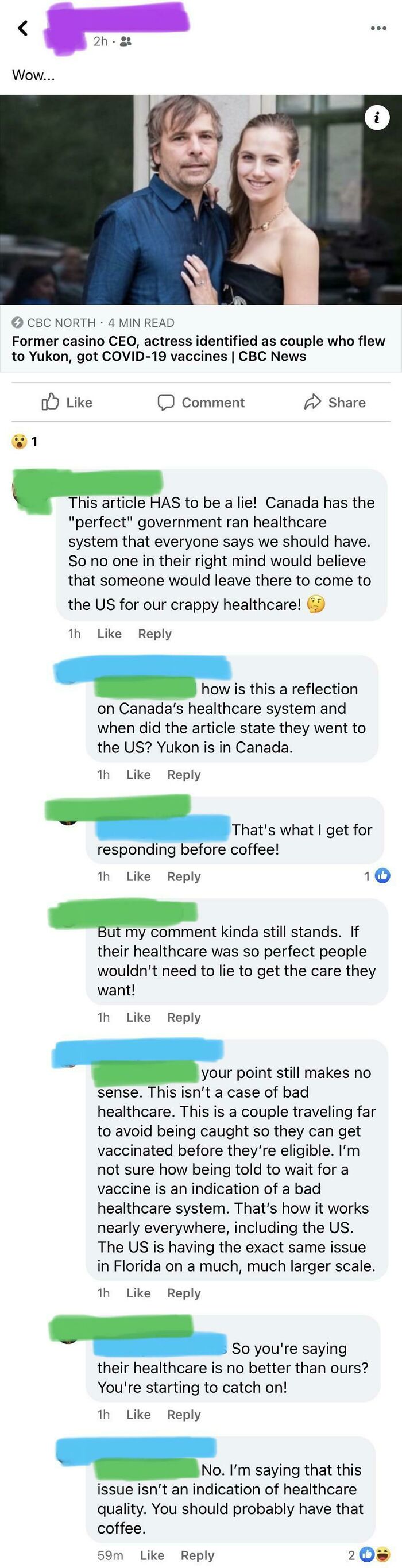 “So You’re Saying Their Healthcare Is No Better Than Ours?”