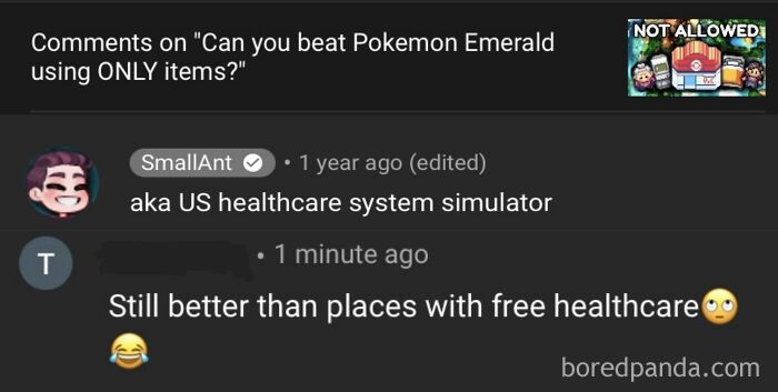 “Still Better Than Places With Free Healthcare”