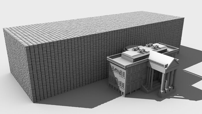 Us Covid Death Toll Visualisation With Coffins And White House