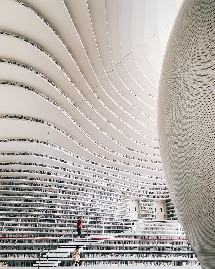 Tianjin Binhai Library In Tianjin, China