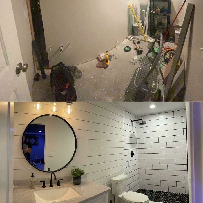 After Searching For A Contractor For Months And Getting Bids At 10k Plus I Decided To Attempt This Myself With No Tools And Experience. Cost Me $2500 In Materials And $500 In New Tools. It’s Not Perfect But Am Super Proud Of The Results.