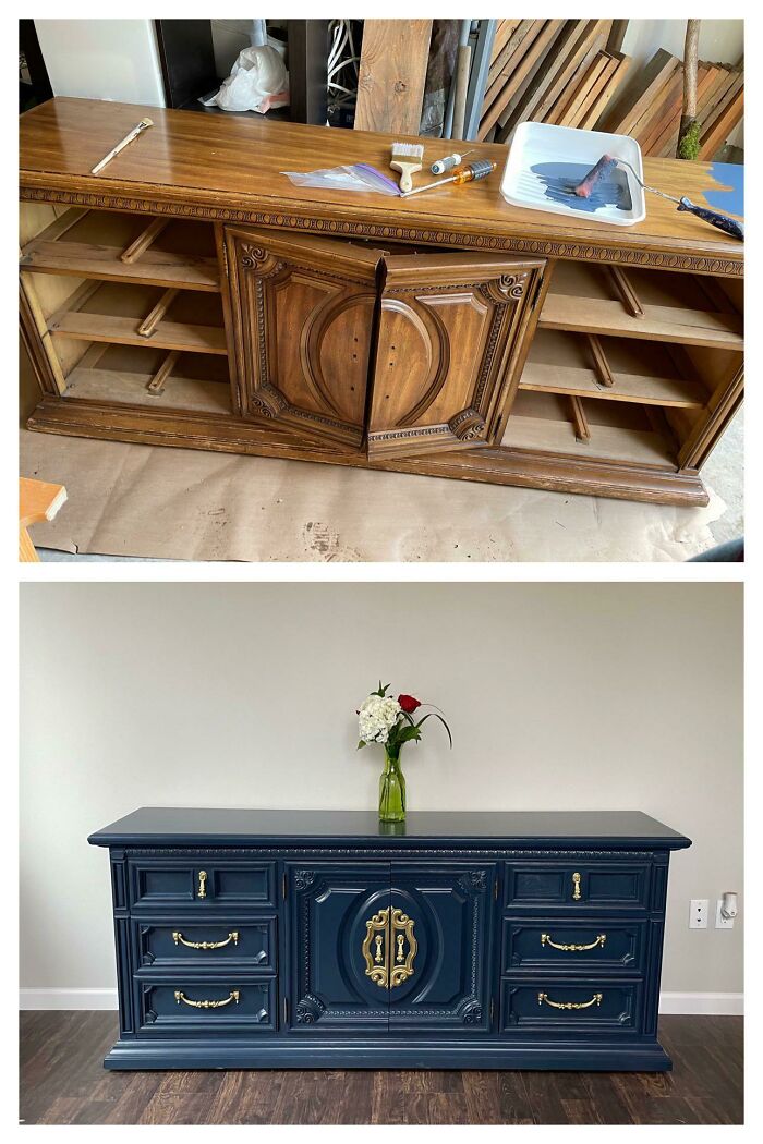 I Repainted A Cabinet (I Got For Free!) And Wanted To Share