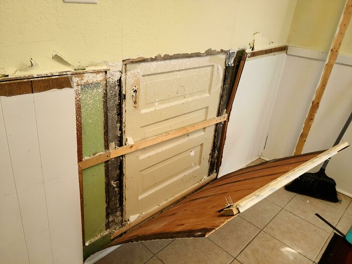 I'm Redoing My Kitchen And The Old Owners Put A Wall Over An Exterior Door.