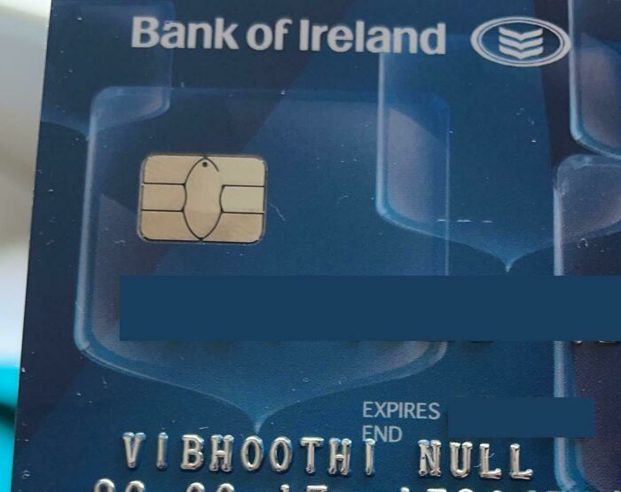 As I Do Not Have A Surname, Bank Decided To Give Me One