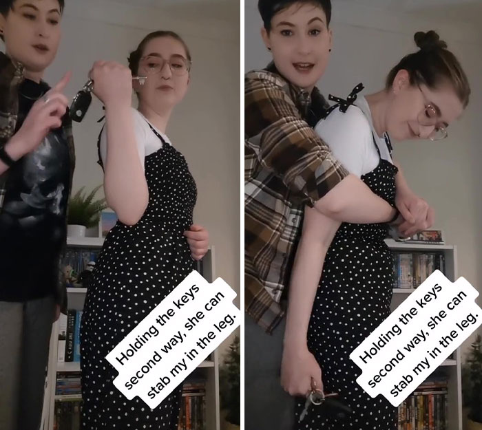 Woman Says Many People Hold Keys For Self-Defense Wrong, Teaches The Right Way