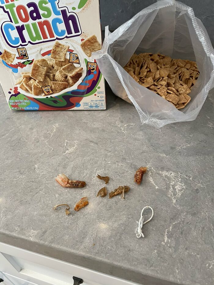 Person Finds Shrimp Tails In His Cinnamon Crunch Cereal, The Company Says It&rsquo;s Just &lsquo;Sugar&rsquo;, People React With Memes