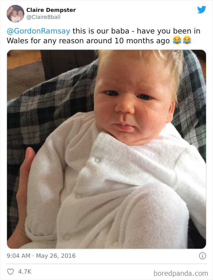 Our Baby Looks Exactly Like Gordon Ramsay