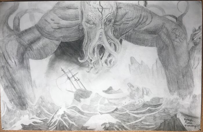 I Drew This For My Boyfriend About A Year Ago.