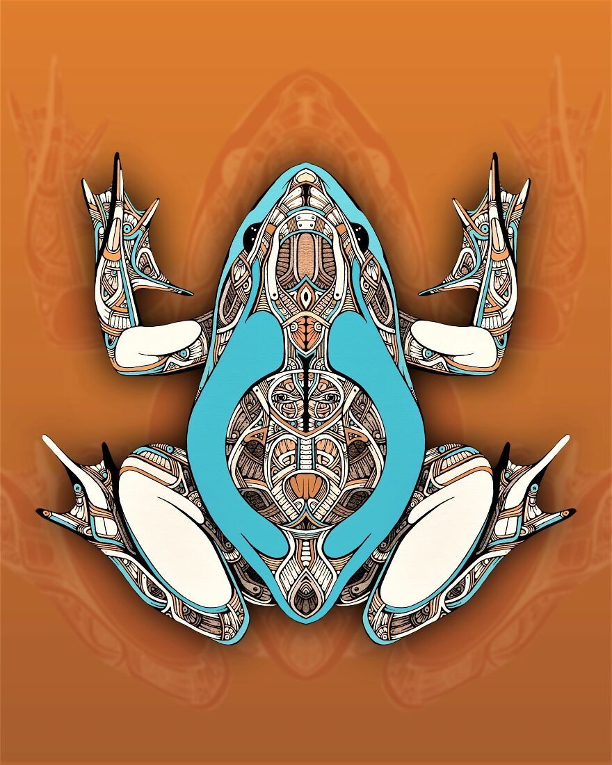 My 6 Drawings Of Mandala Frogs