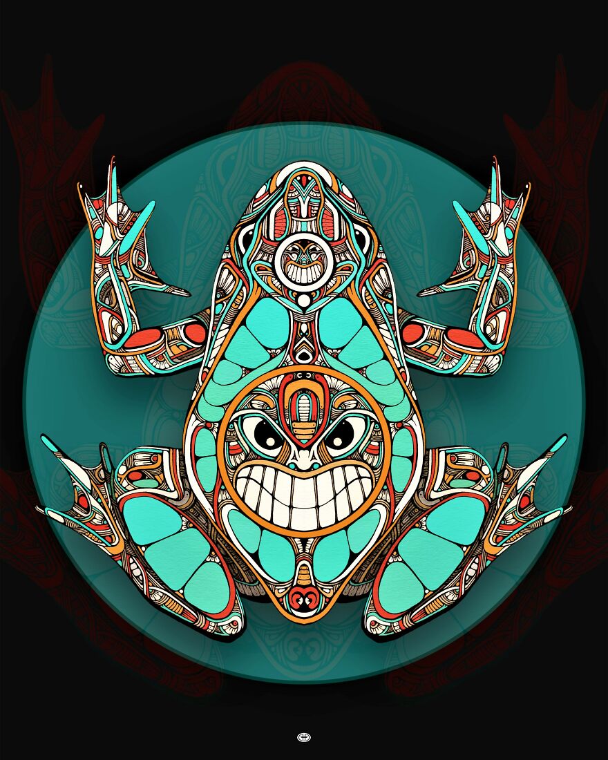 My 6 Drawings Of Mandala Frogs